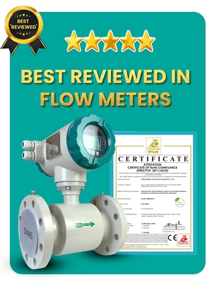 Digital Water Liquid Pulse 4-20mA RS485 HART Electromagnetic Flowmeter Price Medidor De Corriente Electromagnetic Flow Meters