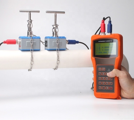 Clamp-On Handheld Ultrasonic Sensor Water Sewage Flow Meter Liquid Ultrasonic Flowmeter