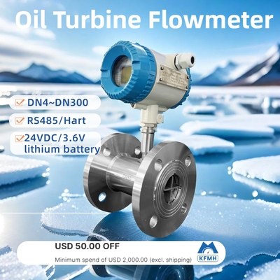 Liquid Flowmeter for Clean Oil Flowmeters 150DN 6'' Digital Sanitary Turbine Flow Meter