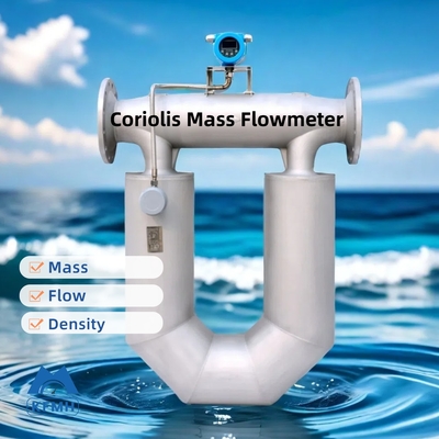 DN50 Chemical Flowmeters High Precision 24VDC Coriolis Mass Flowmeter