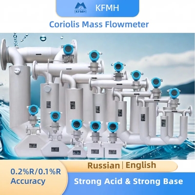 DN50 Chemical Flowmeters High Precision 24VDC Coriolis Mass Flowmeter
